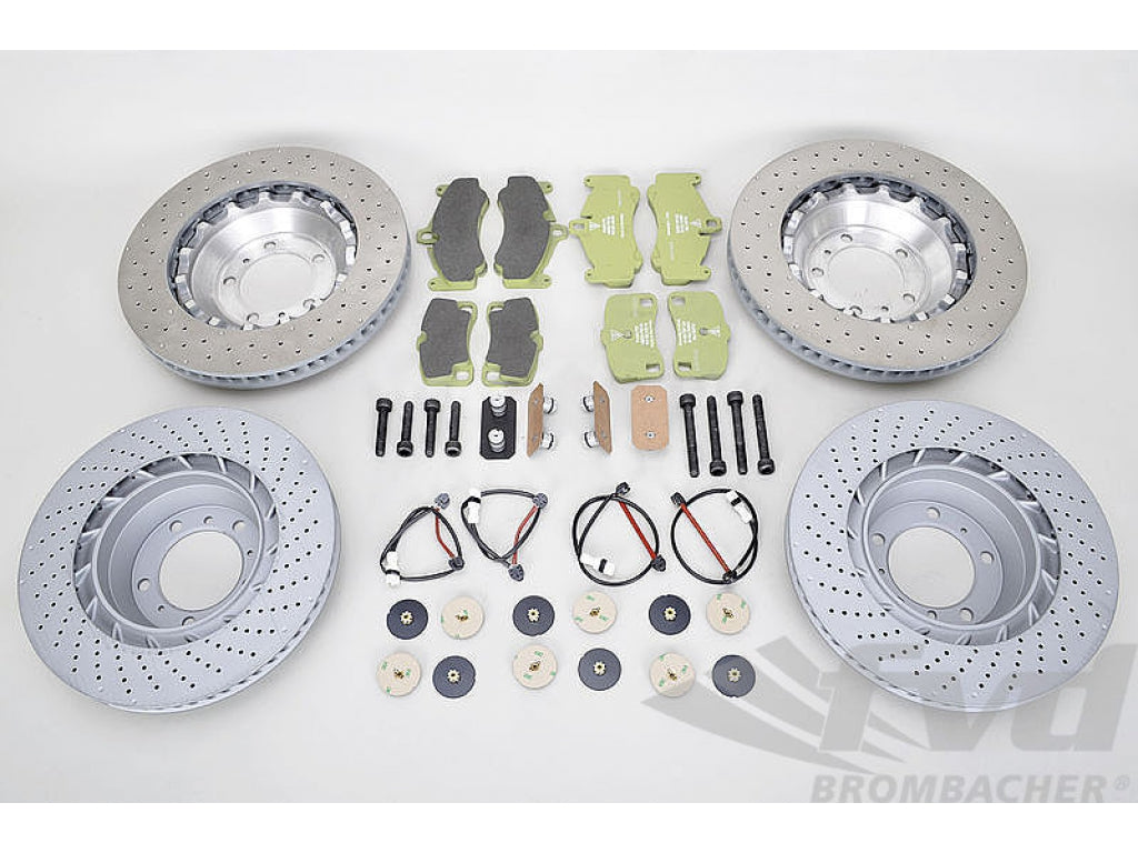 997 GT2/GT3 380/350mm Steel Rotor Cup conversion with green cup pads