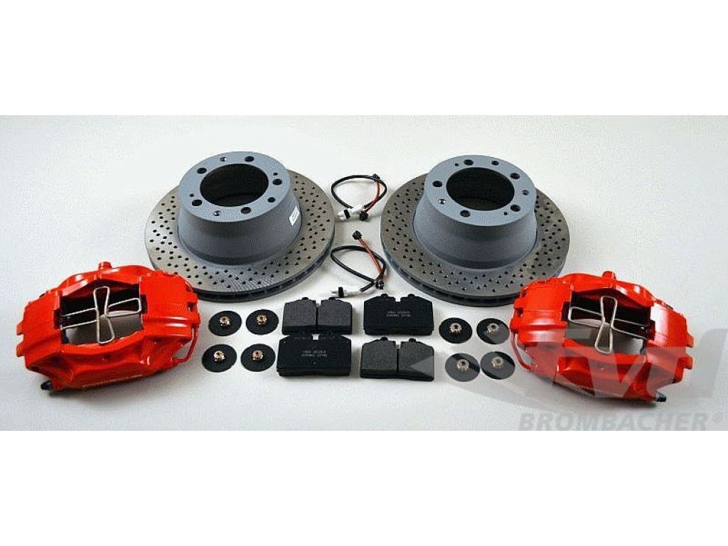 Big Red Brake System 964 C2 / C4 - REAR - 4 Piston - 300 x 24 mm - Drilled Discs