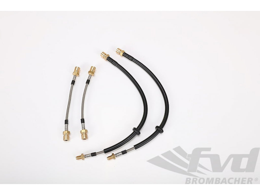 Stainless Brake Lines - 968 (without 030 sports suspension)