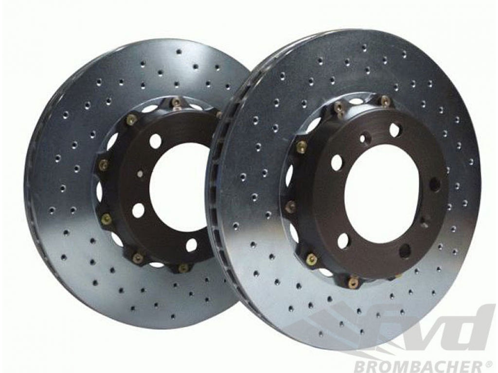 Brembo 2-piece Rotor Upgrade (front) drilled 330x34mm (13 ) for 996 C4S & 996 TT (not PCCB)