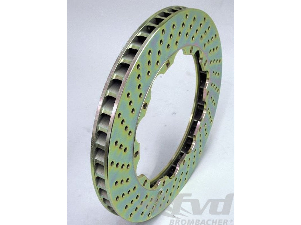 Brake Disc - RIGHT - BREMBO - DRILLED - 345 x 28mm