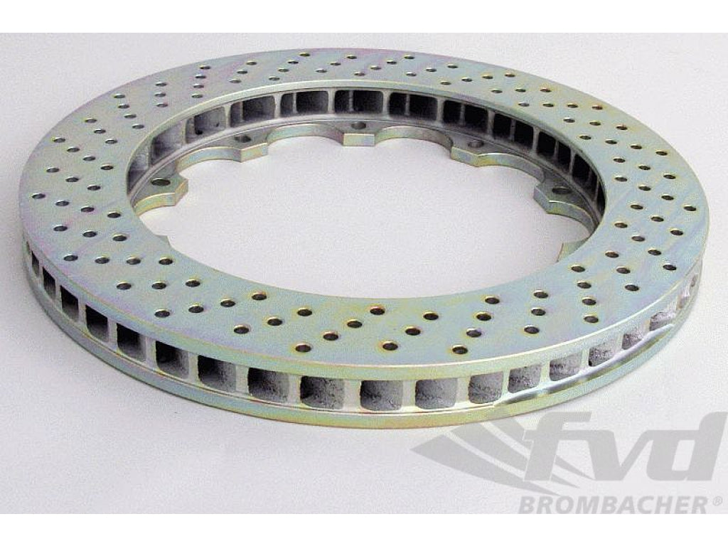 Brake Disc - LEFT - BREMBO - DRILLED - 355 x 32 mm