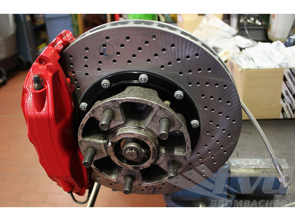 Big Red Brake System 911 1974-89 / 930 1975-77 - Front - with 322 x 32 mm - Drilled Discs