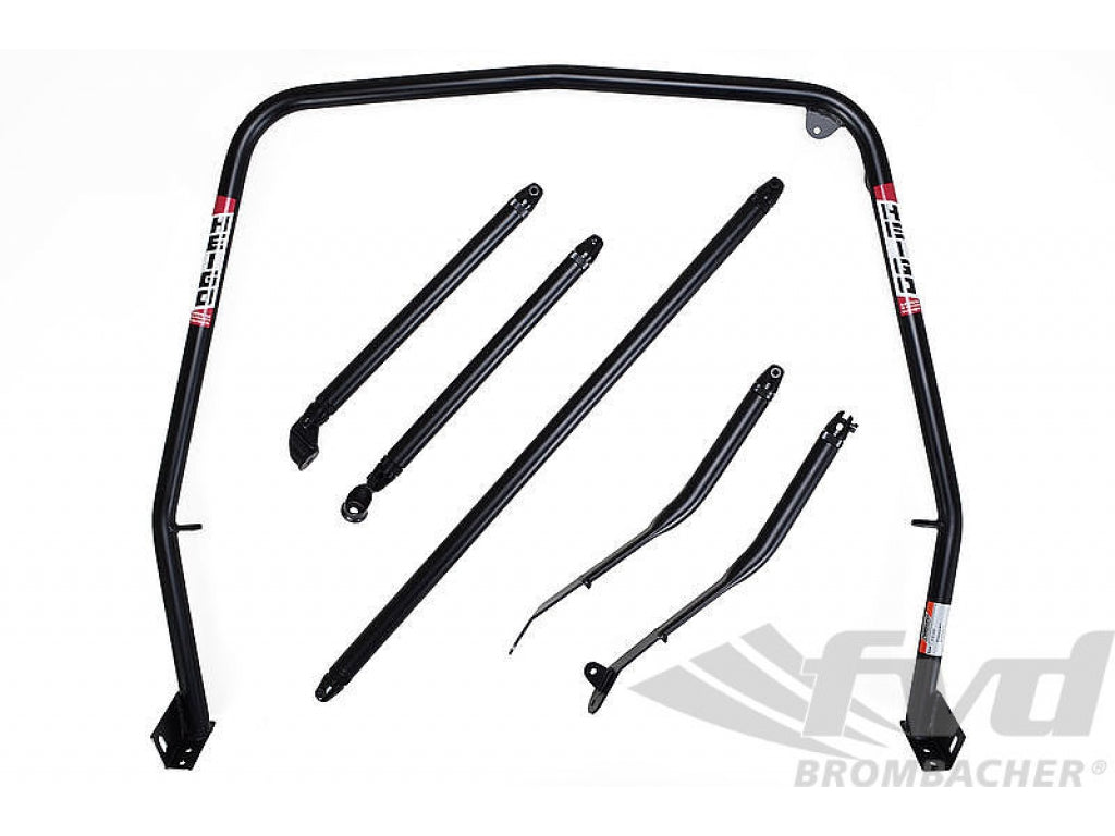 Roll Bar 911 / 930 - Steel - Coupe - Without Sunroof - Bolt-in - Diagonal and Tunnel Support