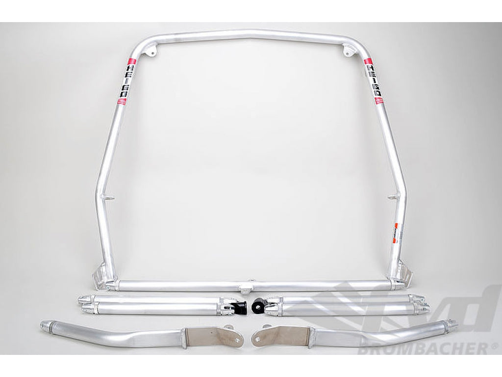 Roll Bar 911 / 930 - Aluminum - Coupe - Without Sunroof - Bolt-in - X Diagonal and Tunnel Support