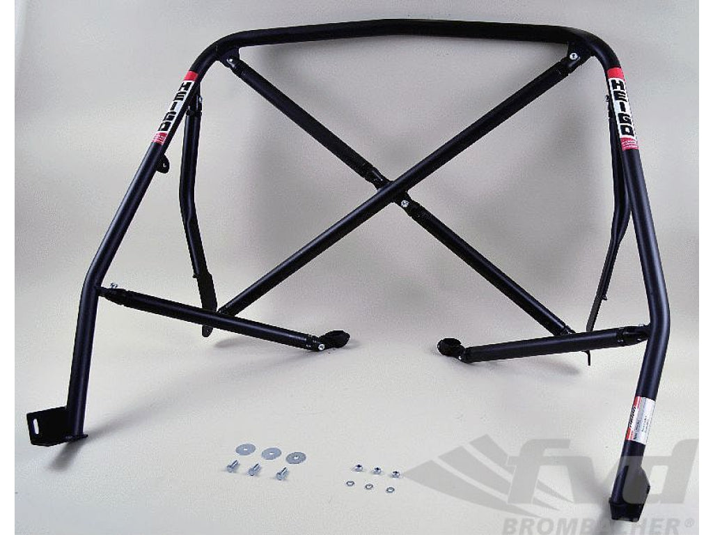 Roll Bar 911 / 930 - Steel - Coupe - Without Sunroof - Bolt-in - X Diagonal and Tunnel Support