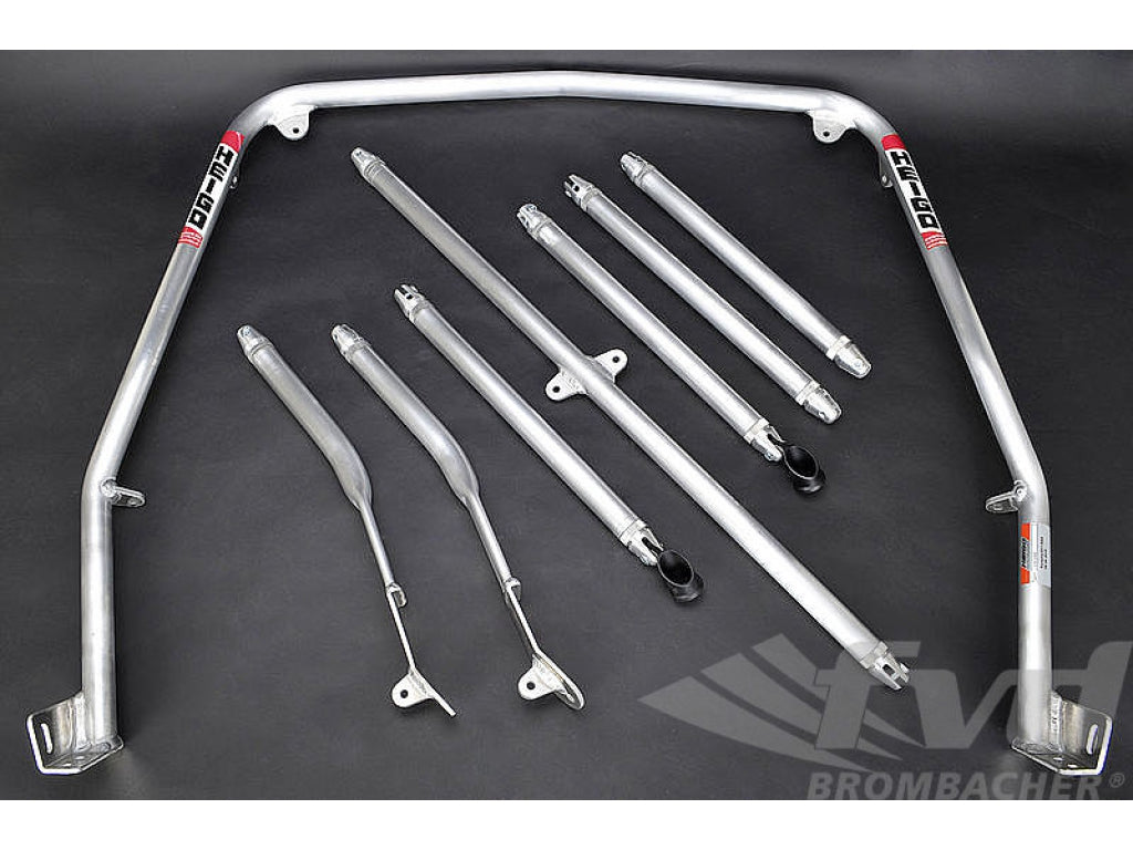 Roll Bar 911 / 930 - Aluminum - Coupe - Sunroof - Bolt-in - X Diagonal and Tunnel Support