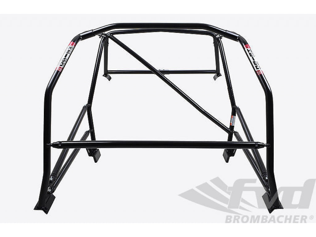Roll cage steel 911 K sunroof 38 mm with double side protection, diagonale and dash-strut