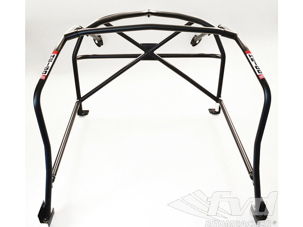 Roll Cage 987.1 and 987.2 Cayman - Steel - Weld-in - X-Diagonal + V Strut Roof Bar + Harness Bar