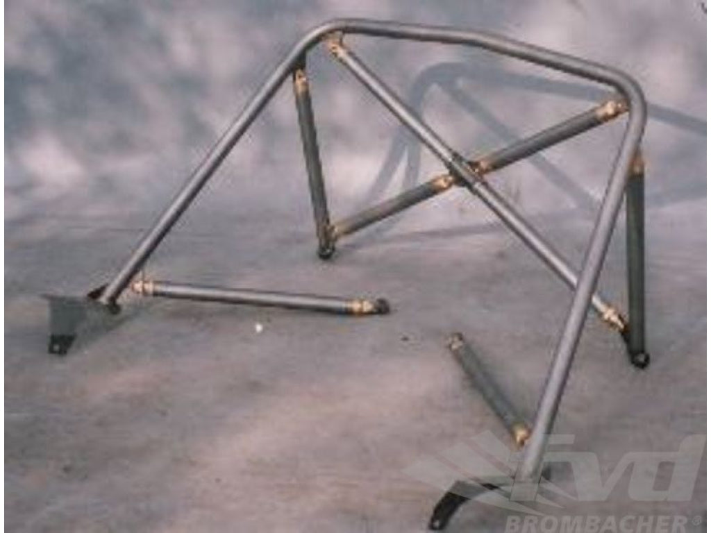 Roll Bar 993 - Aluminum - Rennsport Coupe - Without Sunroof - Bolt-in - X Diagonal and Tunnel Suppot