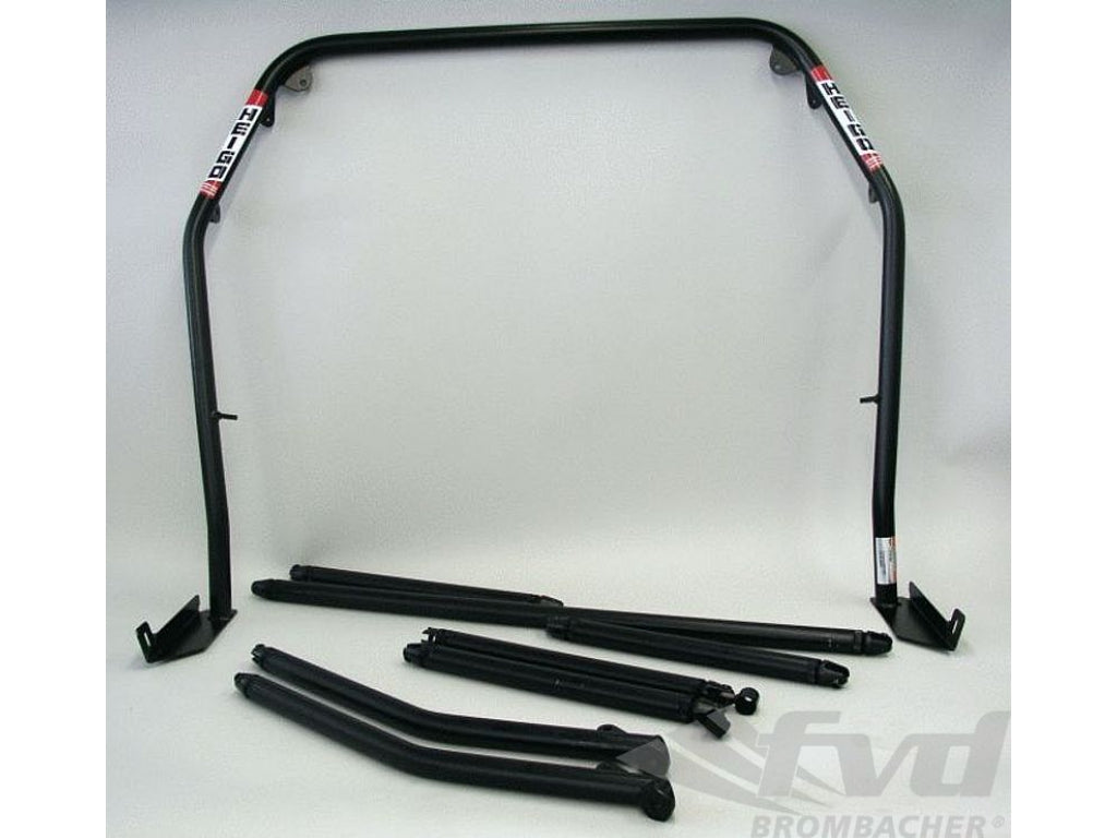 Roll bar steel 996 (Sunroof) Clubsport, bolt-in-bar with tunneling supporting & X-diagonal bars
