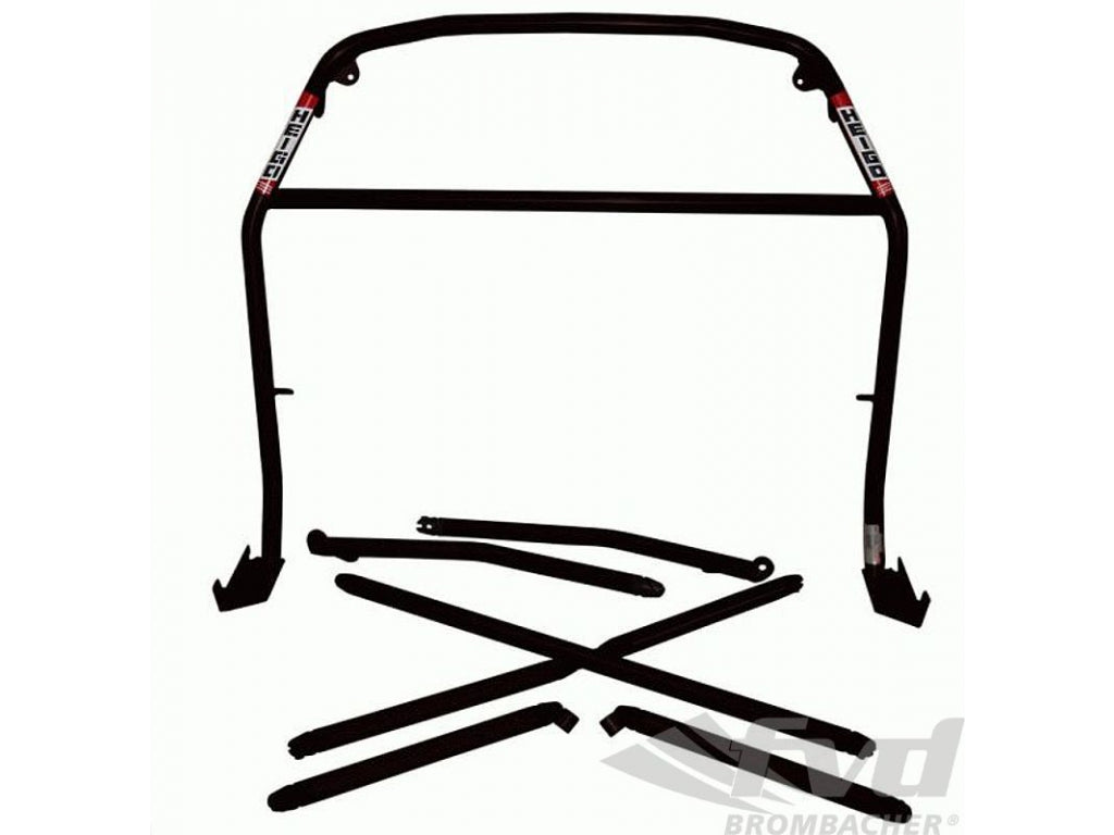 Roll bar steel 997 Clubsport, bolt-in-bar with tunneling supporting & X-diagonal