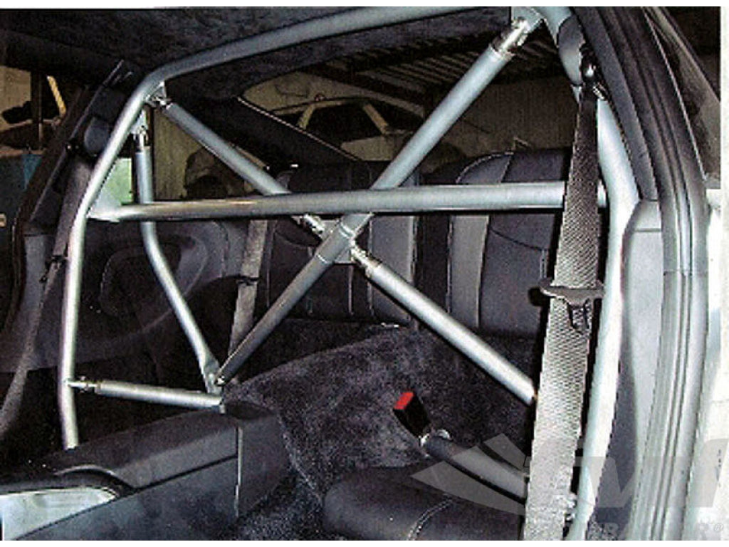 Roll bar steel 997 Clubsport (for Sunroof), bolt-in-bar with tunnel sup. / X-diagonal & harness bar