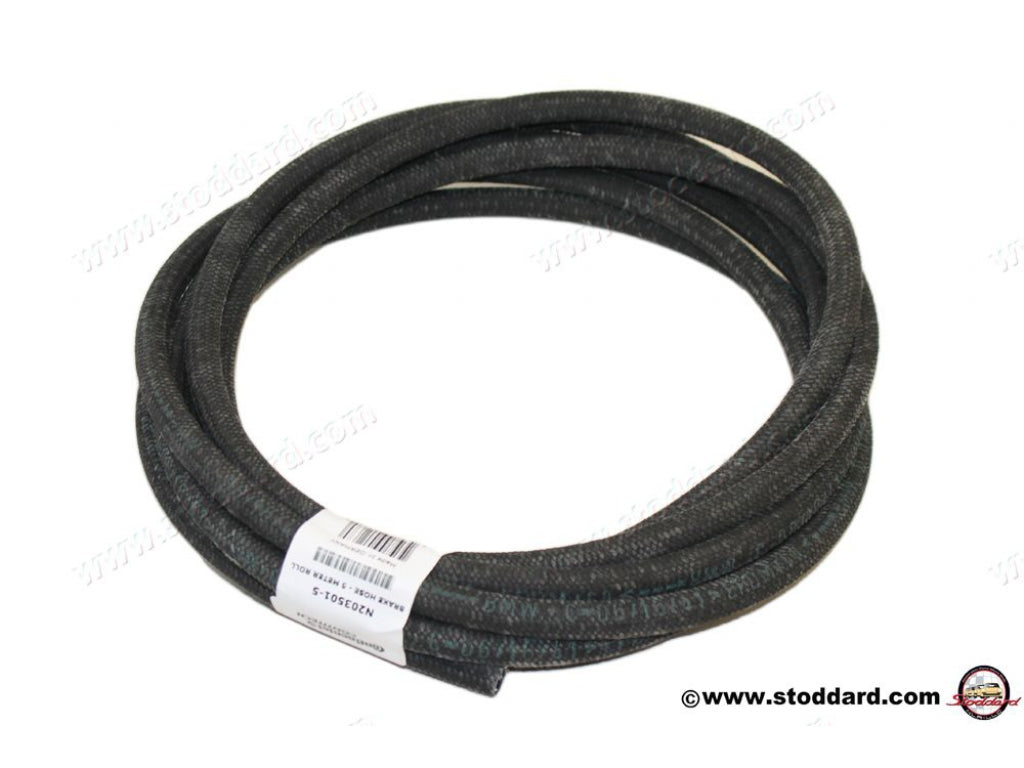 Black Braided Cloth Brake Master Cylinder Connecting Hose sold by the meter
