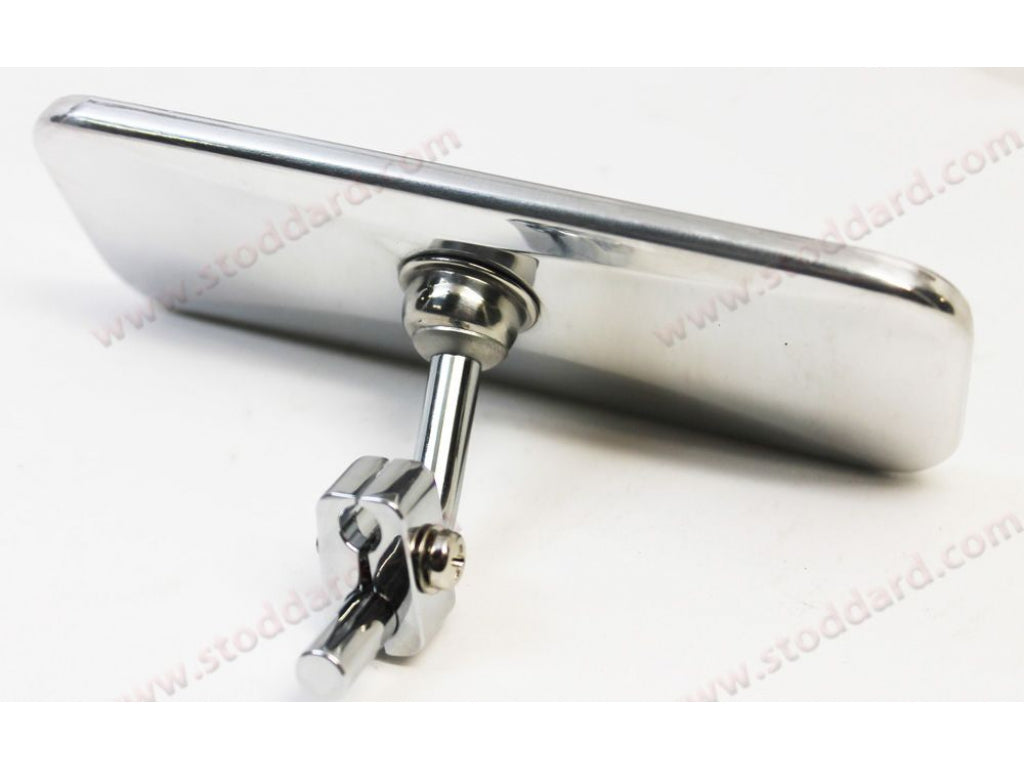 Speedster Interior Mirror, 140mm, Chrome Finish, supplied with Clip: NLA-731-006 Replaces 64473100400
