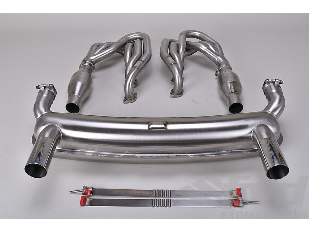 Brombacher Exhaust System 911 1974-83 - Race - Without Heat - 100 Cell Cats - Not US SC 80-83