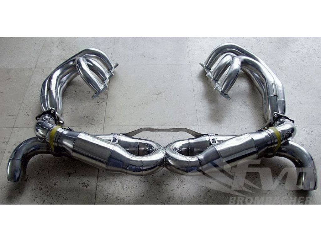 Exhaust System Race 996 GT3 M&M 100 cell Catalytic, Stainless Steel, with Tips