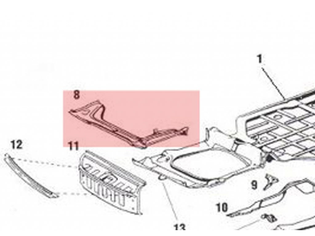 Battery Box and Fuel Tank Support for 911 912 1969-73 Replaces 90150104921