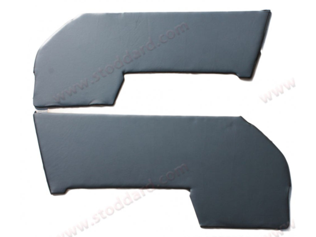 Complete Leather Door Panel Set, Mounted On Precision-Cut Boards, Sold by the Pair