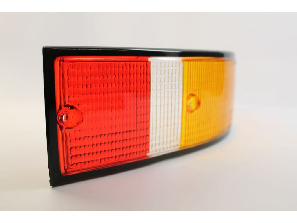 Euro-Spec Rear Tail Light Lens, Right, with Black Trim for 911 912E 1972-1989 Replaces 91163195000