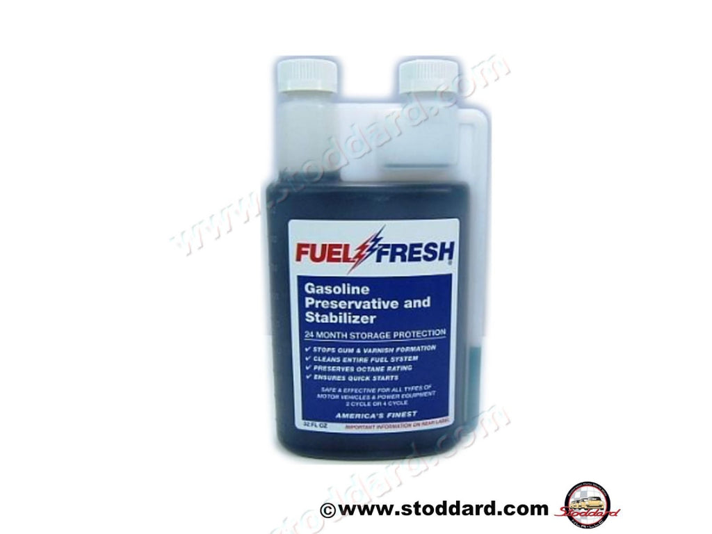 Fuel Fresh Gasoline Stabilizer. 32 ounce container treats 96 gallons (1 ounce treats 3 gallons)