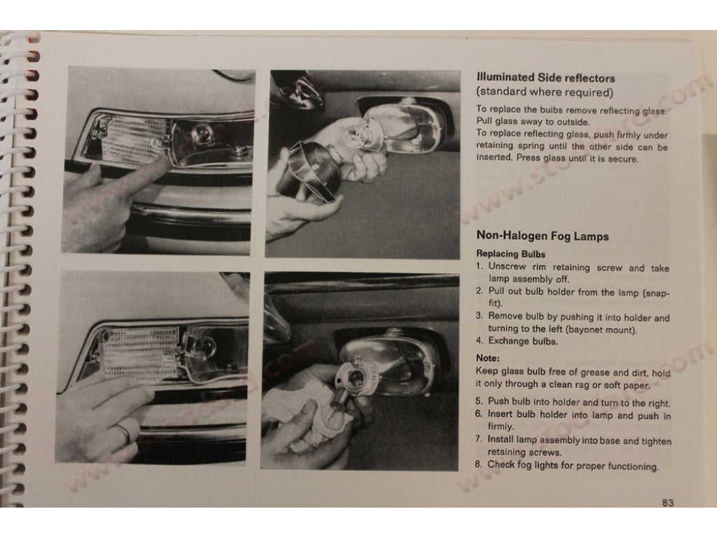 1971 911E Driver's Owners Manual, Factory reprint, as original