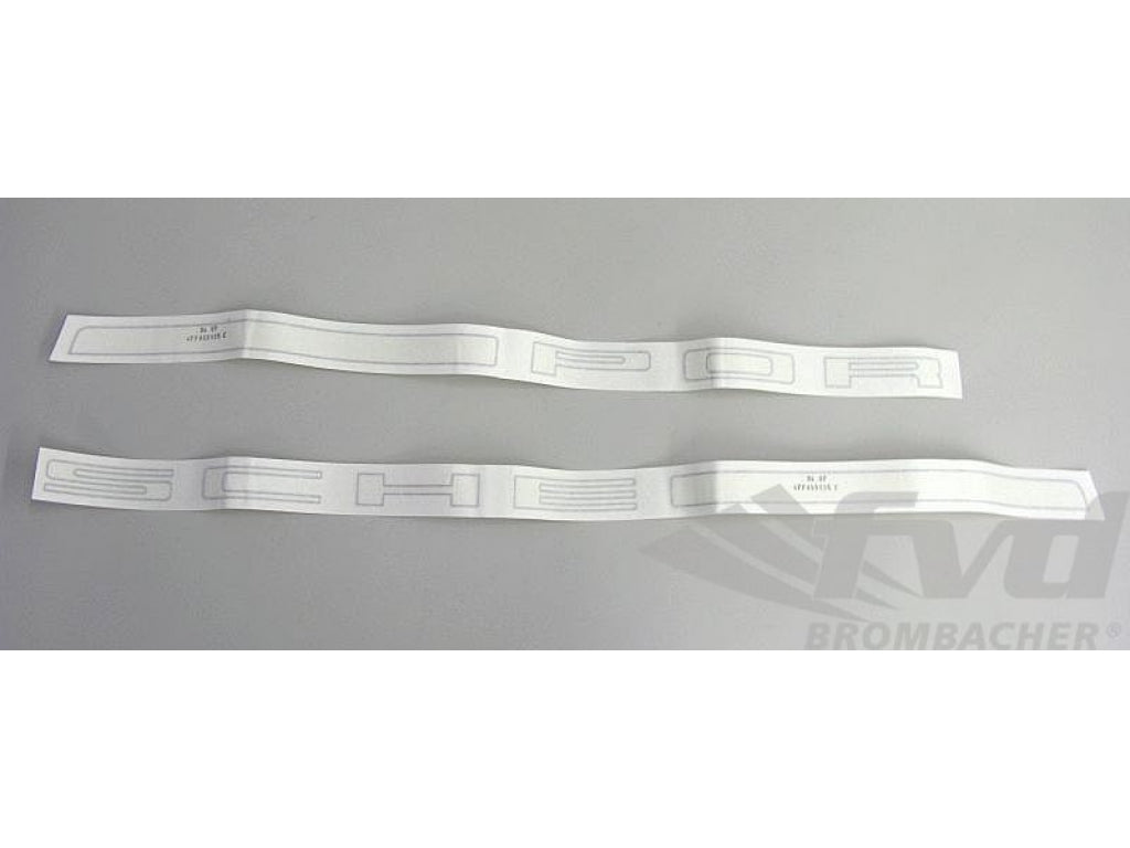 Insigna porsche rear silver