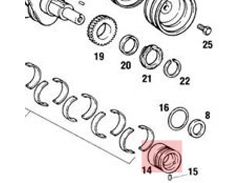 Main Bearing #8 Standard Case / Standard Crank.