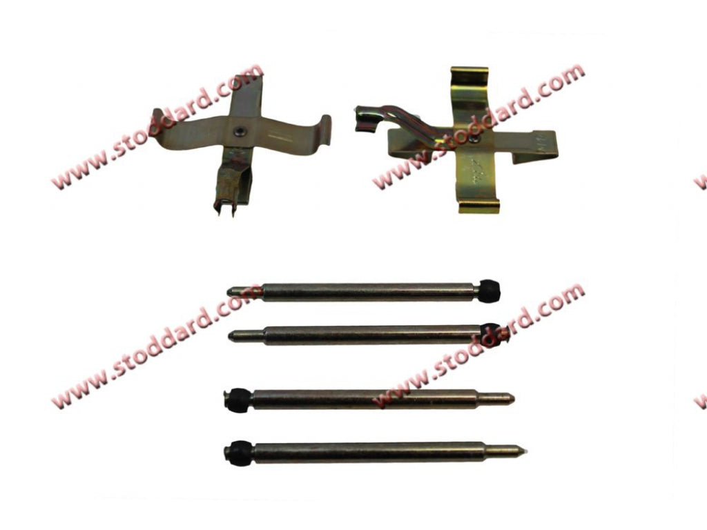 Caliper Hardware Set, includes 4 pins and 2 retaining springs