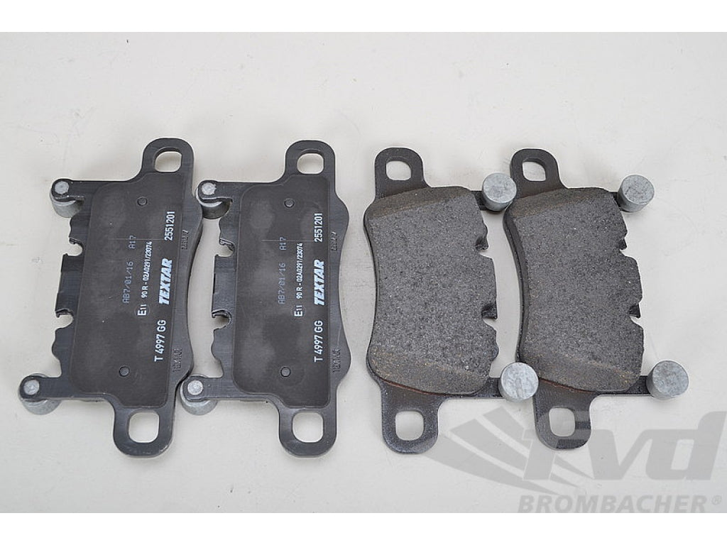 991 Turbo brake pads kit rear steel disc