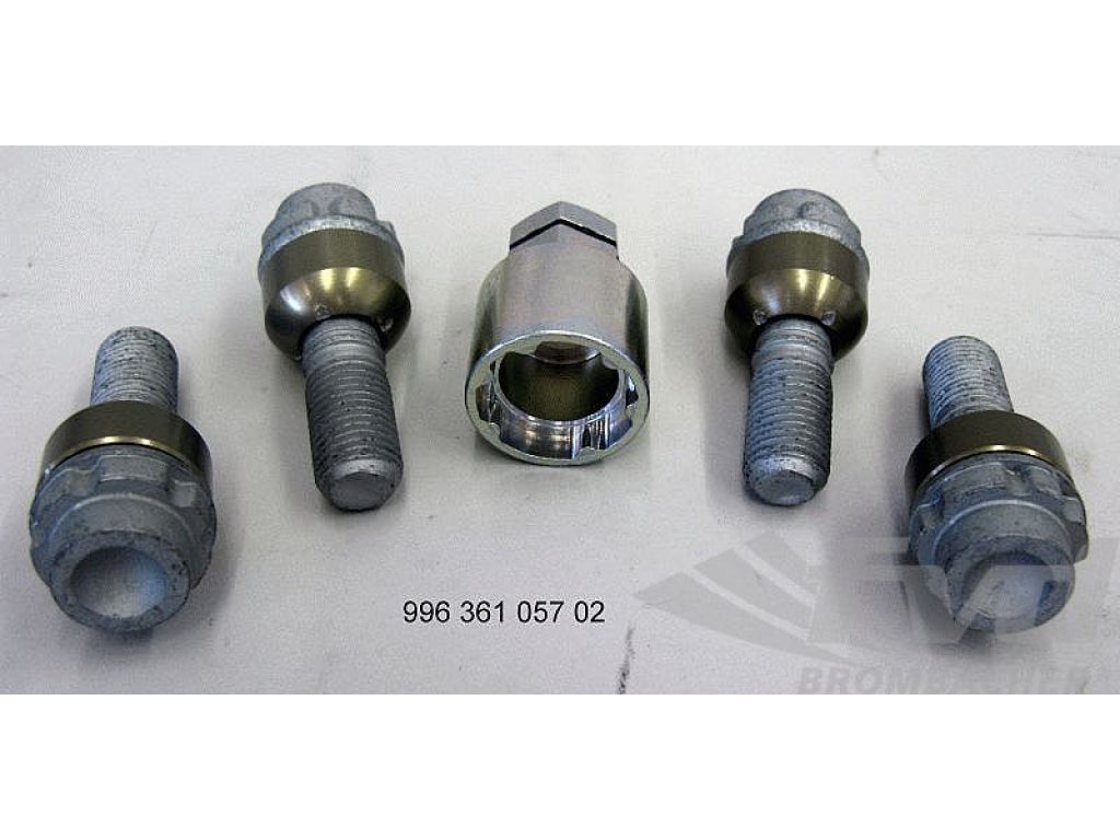 Wheel Lock Set - Silver - 45 mm Bolts - h&r