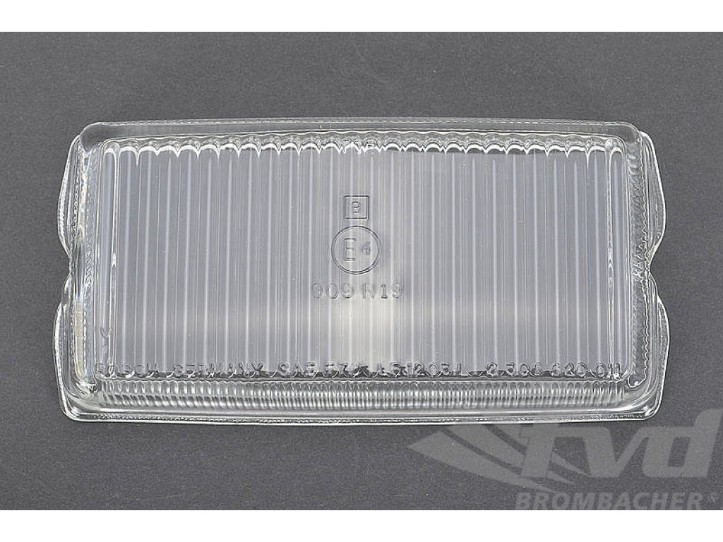 Fog Light Lens 911 1974-86 / 930 1975-77 / 924 1980-88 - Clear - Right or Left - Genuine