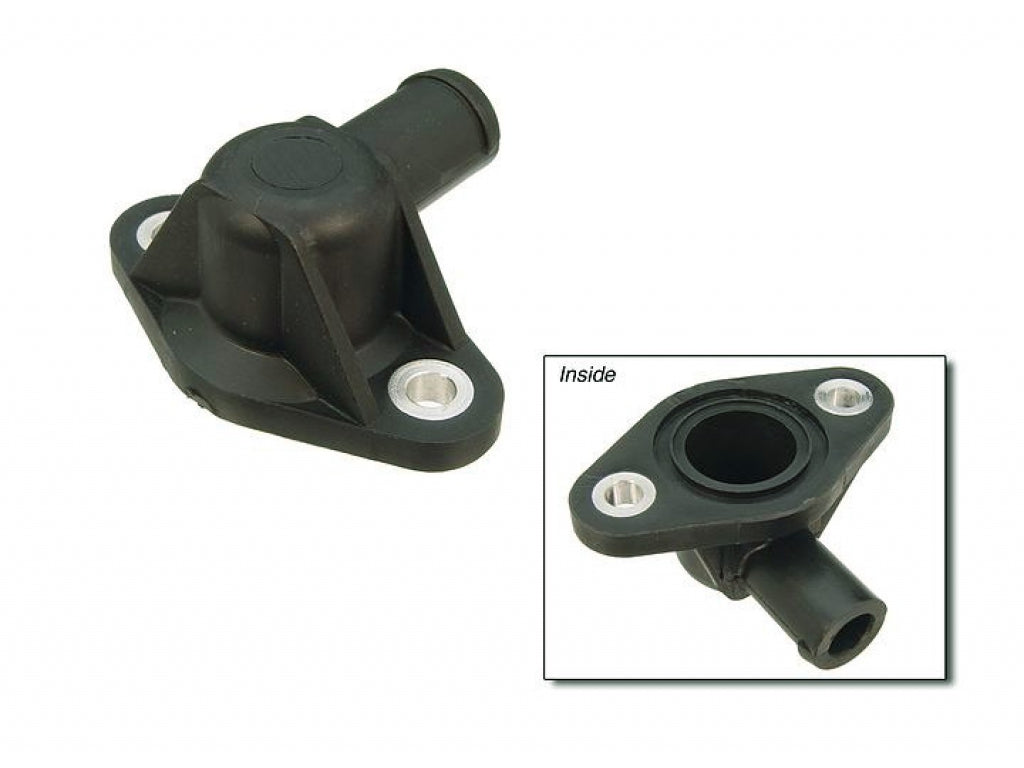 O.E.M. Water Pump Fitting for Hose to Coolant Expansion Tank (Black Plastic)