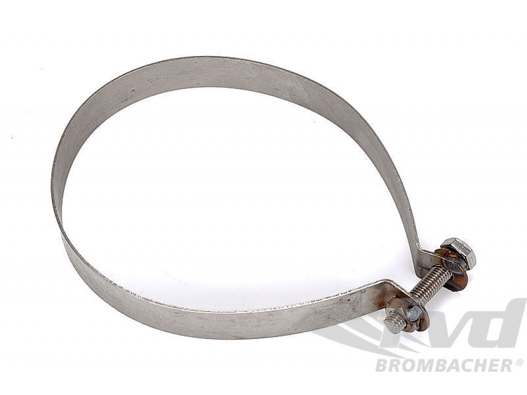 Muffler Strap 911 1966-83 - Stainless Steel - 168 mm - Width 25 mm