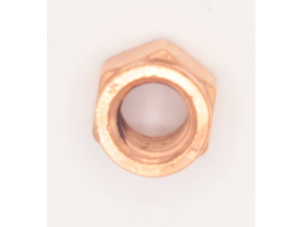 Copper exhaust nut - 8 mm self-locking