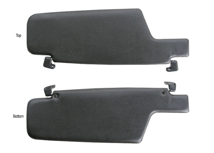 Reproduction Left driver Sun Visor, 911 Targa, cabriolet Black Vinyl