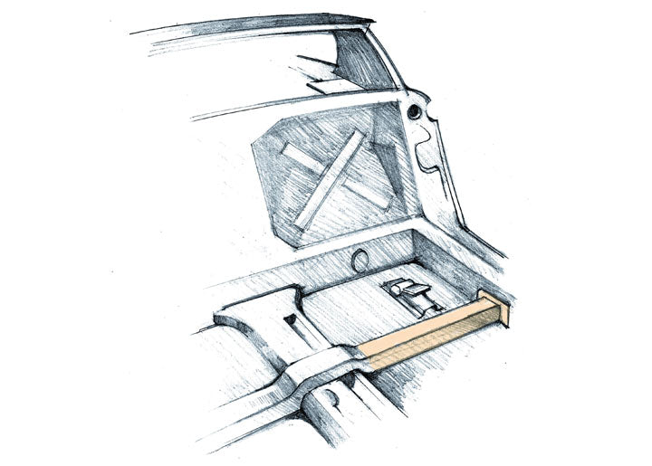 914 floor pan CROSS MEMBER REPAIR; left