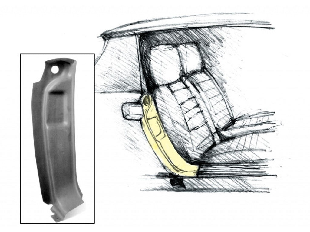 DOOR JAMB REPAIR PANEL, RIGHT passenger side 914