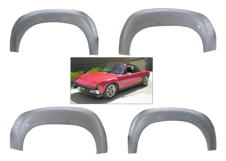 REPRODUCTION 914 GT STEEL fender FLARES, set of four