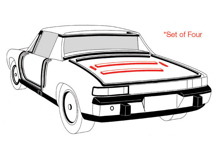 914 Engine Bay Seal kit 4 piece; 10% OFF!