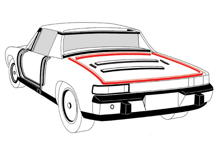 914 Rear Trunk Seal Set; 5% OFF!