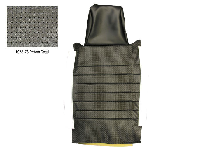 seat BACKREST recovering kit 914 1975-76 left or right basketweave (made to order - 4 to 6 weeks)