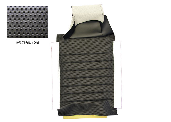 seat BACKREST recovering kit 914 1972-74 left or right (made to order - 4 to 6 weeks)