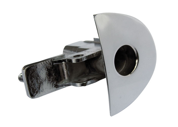 Chrome DOOR LATCH BASE; 914 1970-76