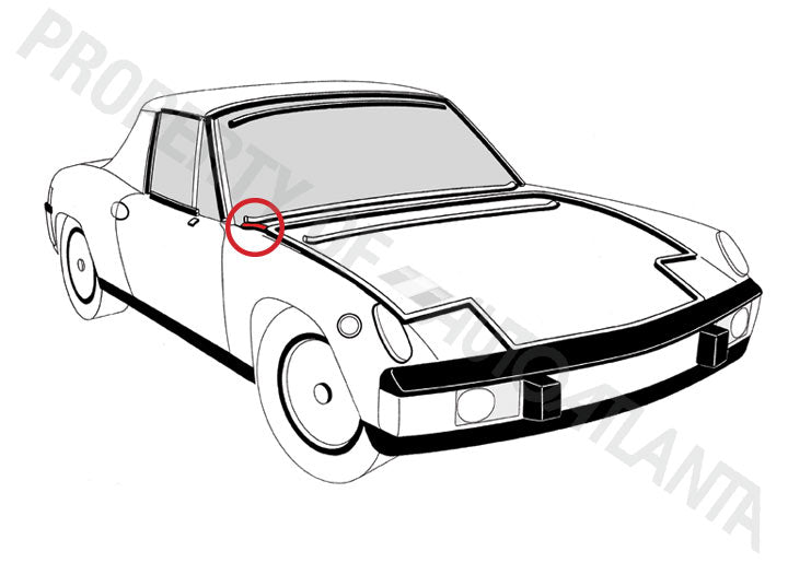 914 FENDER TO COWL SEAL