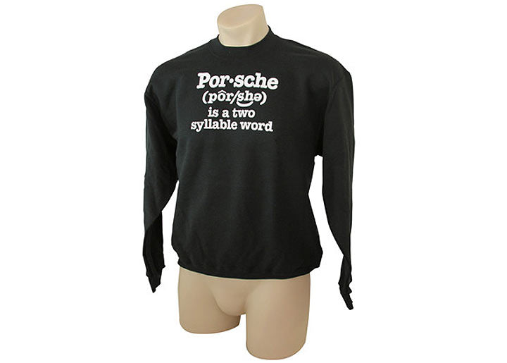 Large Two Syllable Sweatshirt black
