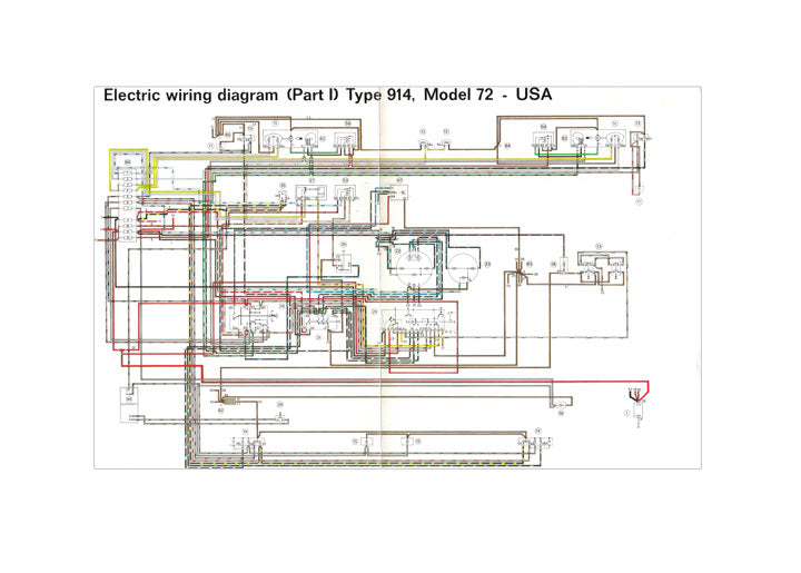 914 ELECTRIC WIRING DIAGRAM - part i and part ii 1972