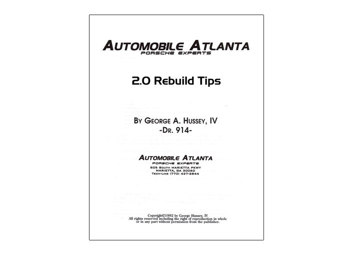 2.0 ENGINE REBUILD TIPS