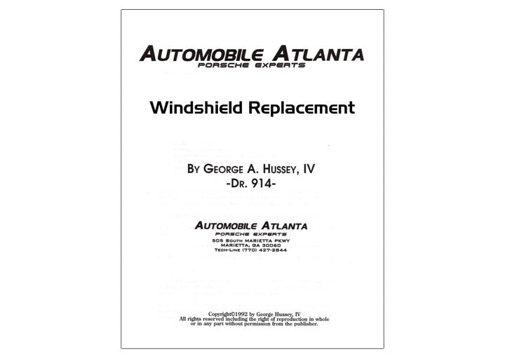WINDSHIELD REPLACEMENT Guide