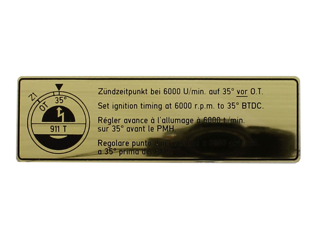 FIRING ORDER SIGN